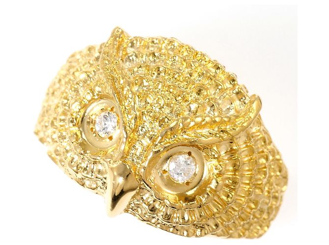 Autre Marque Bandring aus 18K Gelbgold mit Diamant Golden