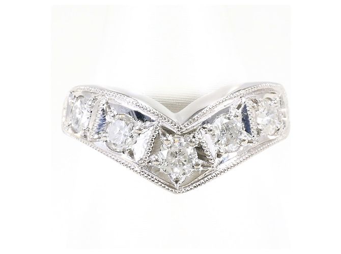 Autre Marque PT900 Platin-Ehering mit Diamant