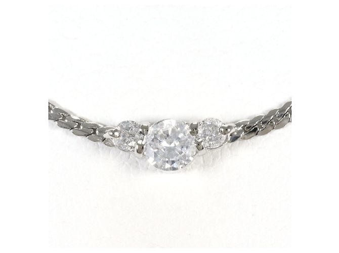 Autre Marque Platin-Halskette PT850 mit Diamant