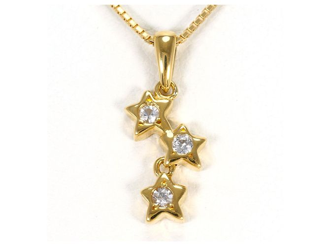 Autre Marque Collana in oro giallo 18K con zaffiro D'oro