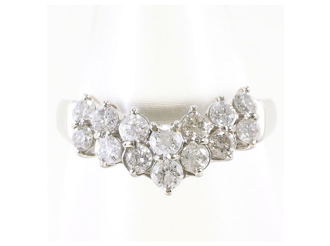 Autre Marque PT900 Platin-Ehering mit Diamant