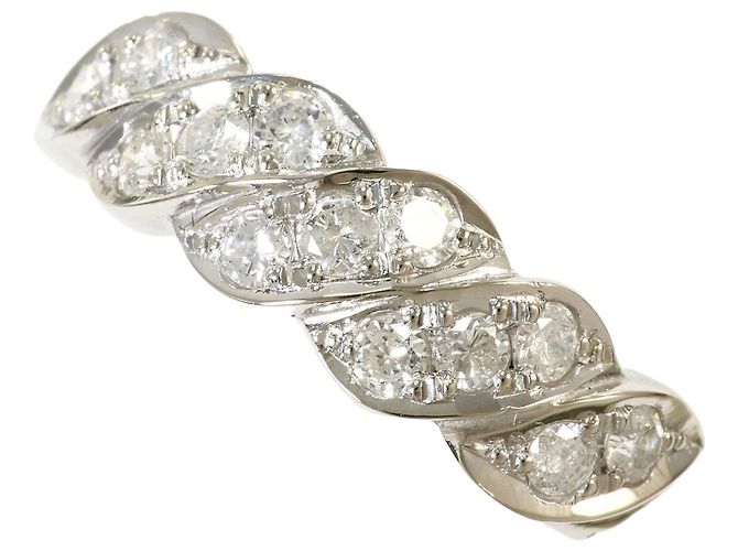 Autre Marque PT900 Platin-Ehering mit Diamant