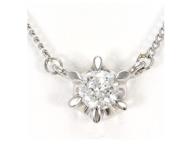 Autre Marque Platin-Diamant-Halskette