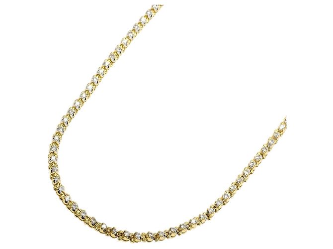 Autre Marque Collar de oro amarillo 18K con diamante Dorado
