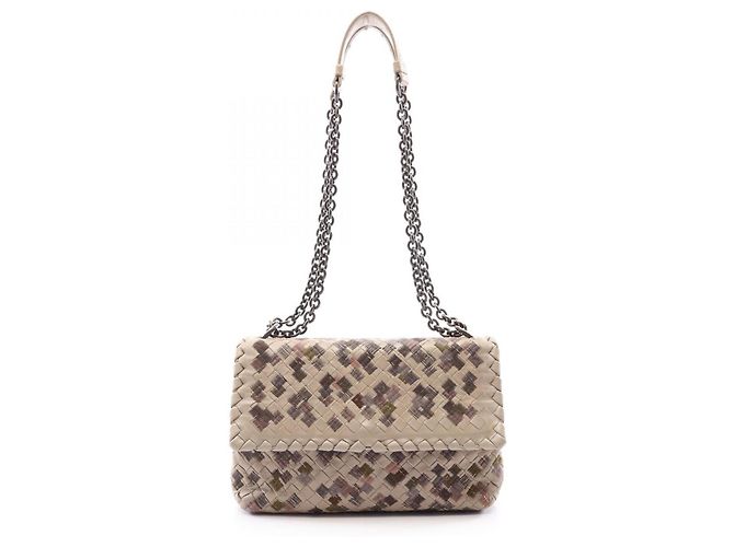 Bottega Veneta Borsa a Tracolla Small Olympia Marrone Multicolore