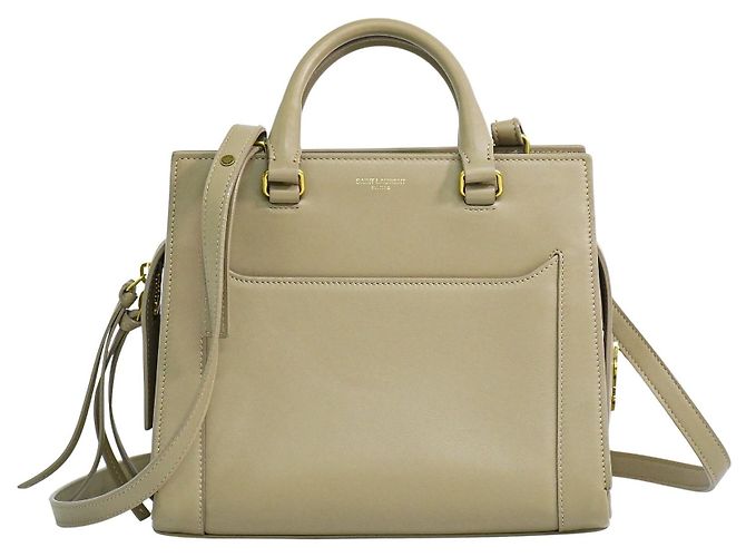 Autre Marque Saint Laurent East Side Smooth Leather Small Beige