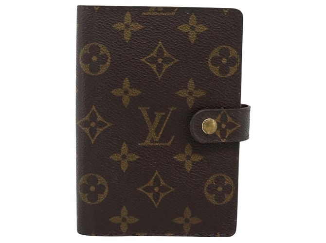 Capa de Agenda Louis Vuitton Monogram Canvas PM Marrom