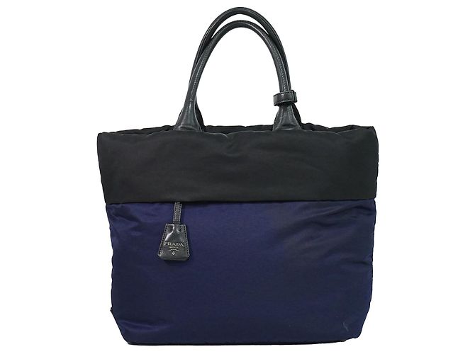 Prada Convertible Double Tessuto Medium Navy blue
