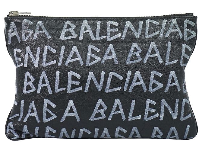 Balenciaga Graffiti Leather Black