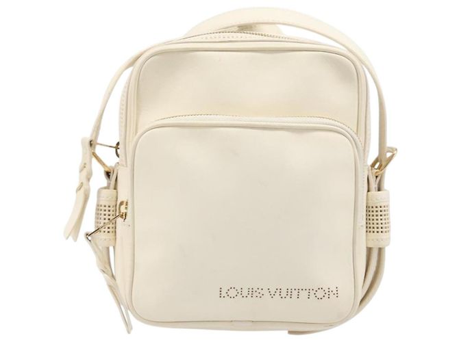Louis Vuitton Bequia Trotter Messenger Nomade Leather MM Blanc