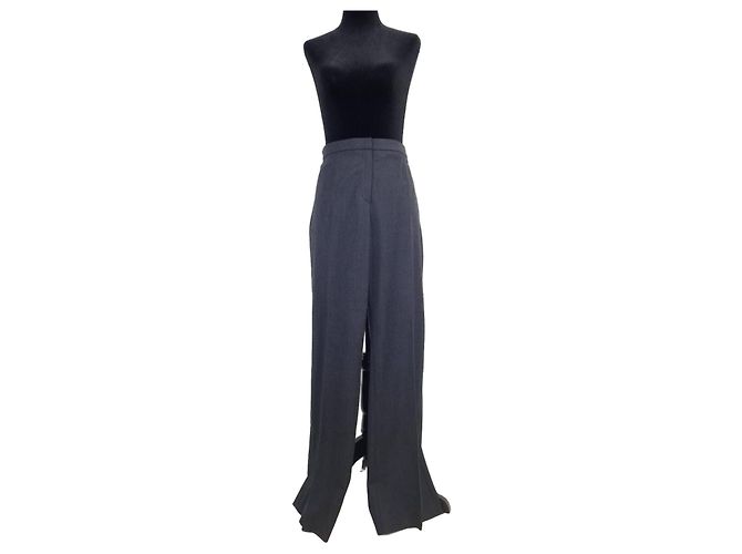 Escada Pantalones Curvy Grises de Lana