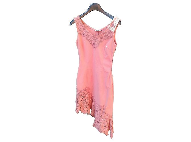 Vestido asimétrico Moschino Jeans Rosa