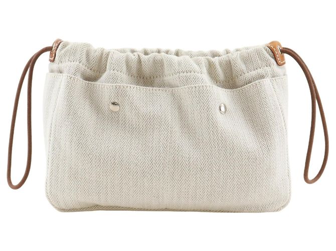 Hermès Hermes Fourbi Toile 20 Beige
