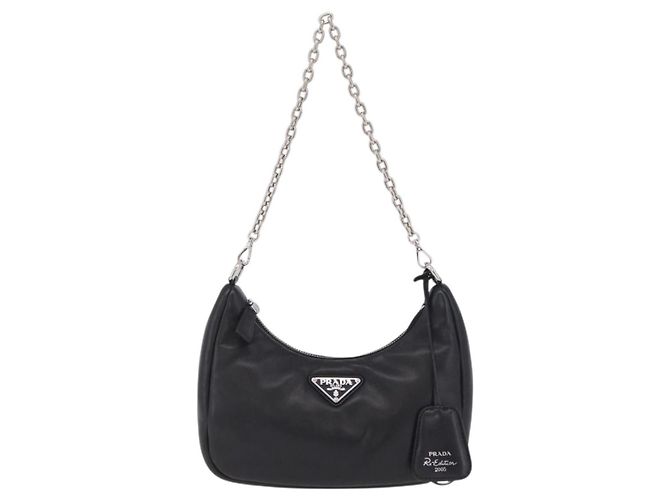 Prada Re-Edition 2005 Nappa Leather Small Noir