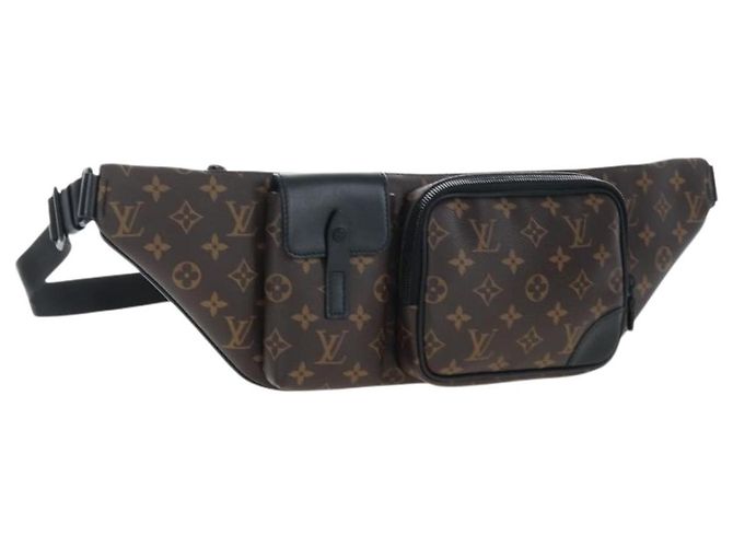LOUIS VUITTON Monogram Macassar Christopher Bum Bag M45337 LV Auth 206714V Monograma