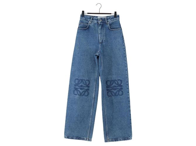 Calças Jeans Denim LOEWE Anagram 32 Blue Auth 199699M Azul