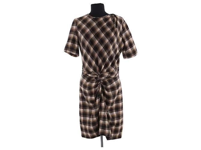 Isabel Marant Etoile Kleid aus Wolle braun
