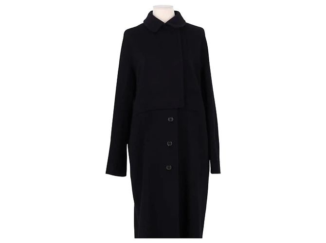 Abrigo de lana negro Jil Sander