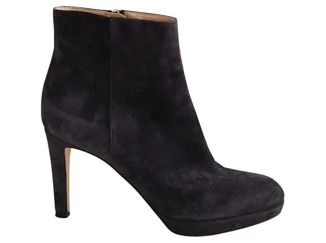 Botas de piel negras Sergio Rossi Negro