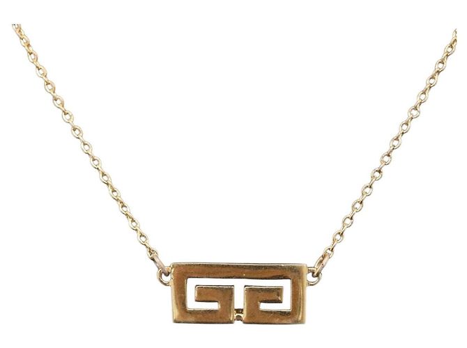 Collana GIVENCHY Metal Gold Tone Auth ka6504