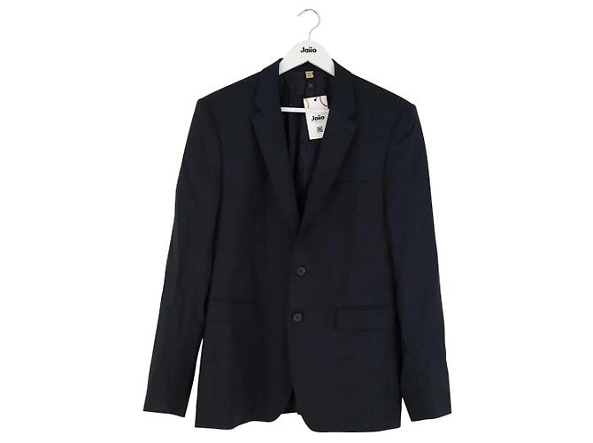 Burberry Blue Wool Jacket Men L