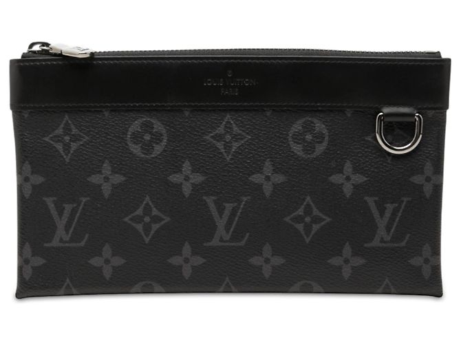 Bolso de mano Louis Vuitton Monogram Eclipse Pochette Discovery PM negro