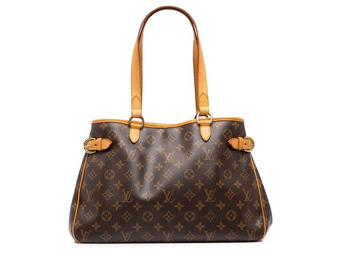 Sac cabas horizontal Louis Vuitton Monogram Batignolles marron