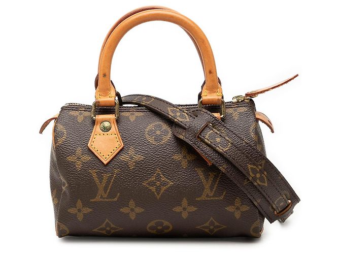 Bolsa Louis Vuitton Monogram Mini Speedy HL Castanha Marrom