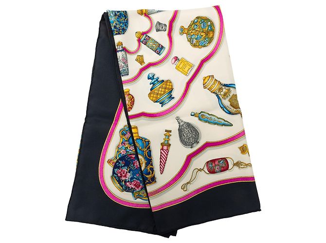 Multi Hermès Qu Importe le Flacon Silk Scarf 90 Scarves Multicolore
