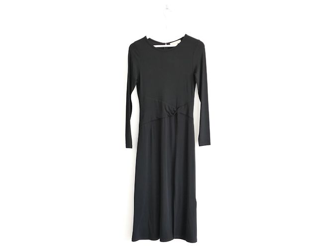 Michael Kors Viskosemischung Kleid Schwarz