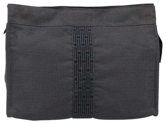 Hermès Herline Cosmetic Canvas Medium Castaño