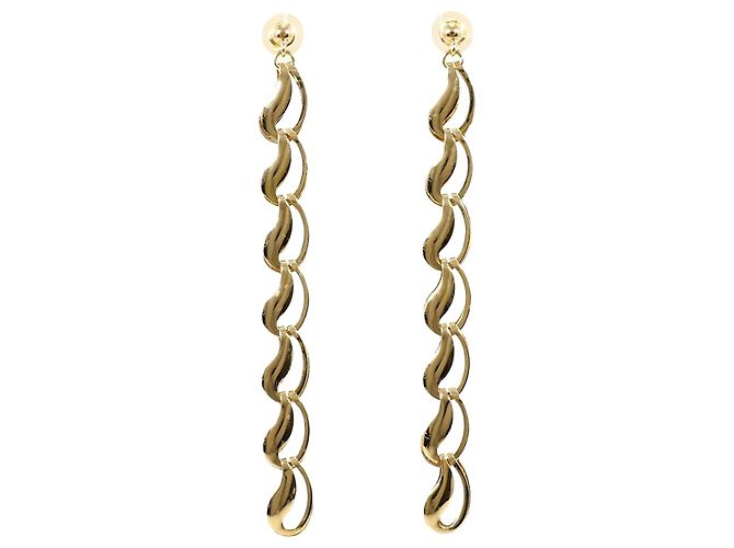 Autre Marque Pendientes colgantes de oro amarillo de 18K Dorado