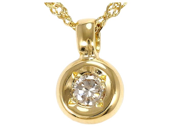 Autre Marque Collana in oro giallo 18K con diamante D'oro