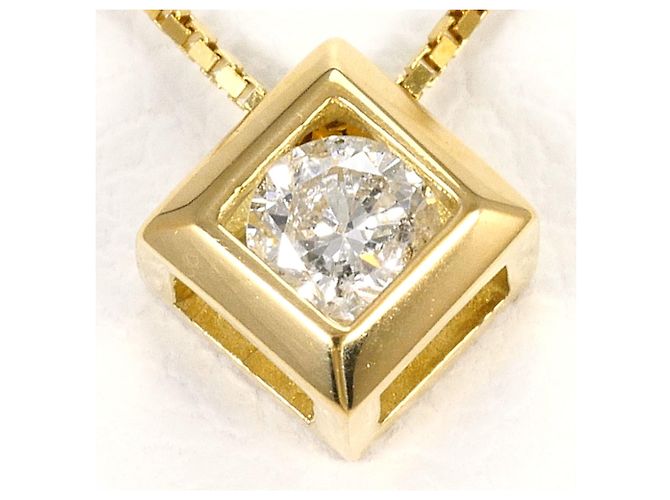 Autre Marque Collana in oro giallo 18K con diamante D'oro