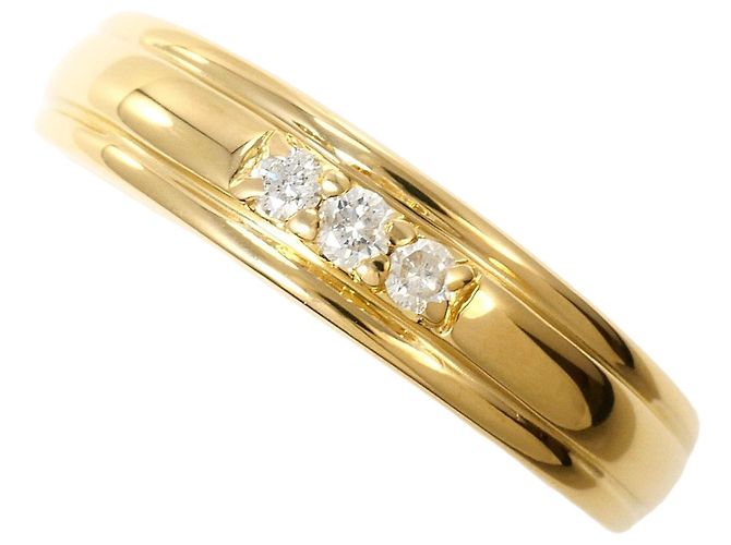 Autre Marque Bandring aus 18K Gelbgold mit Diamant Golden