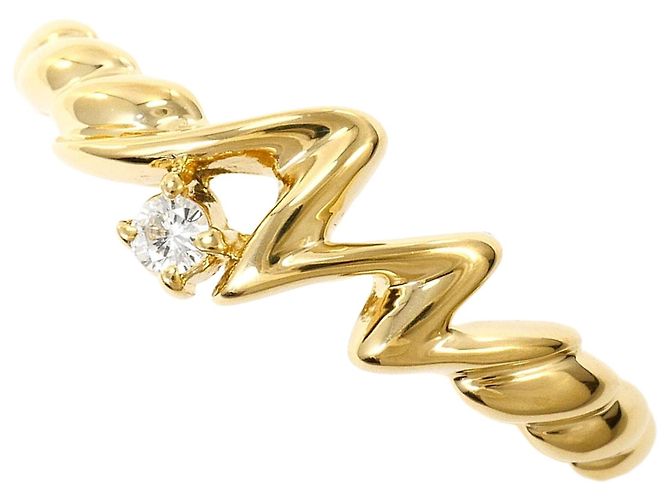 Autre Marque Ehering aus 18K Gelbgold mit Diamant Golden