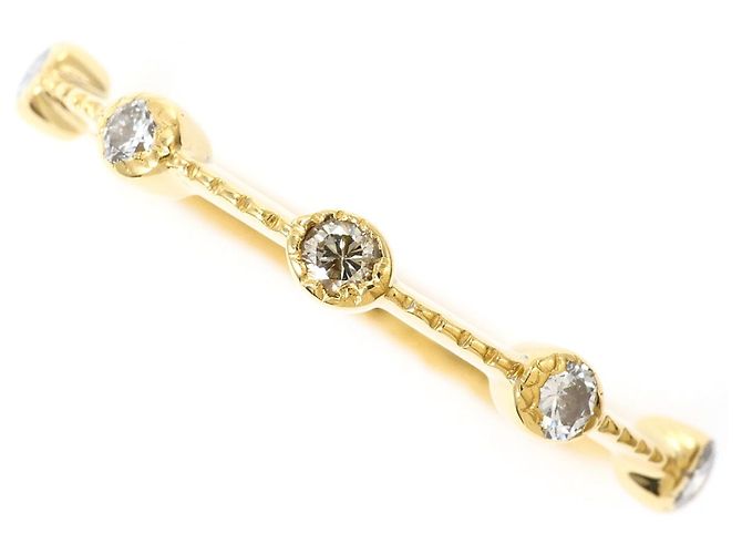 Autre Marque Ehering aus 18K Gelbgold mit Diamant Golden
