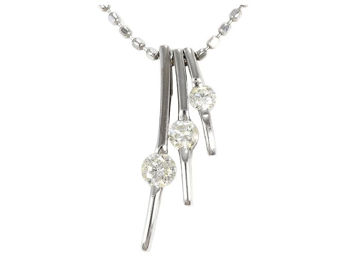 Autre Marque Collana in oro bianco 18K e diamanti D'oro