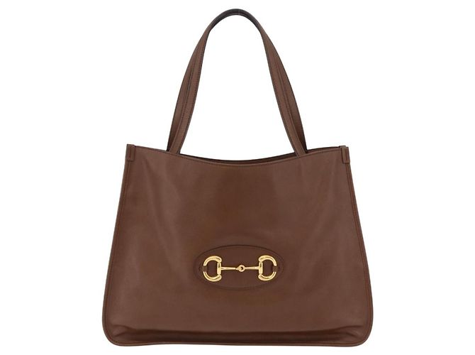 Gucci Horsebit 1955 Leather Medium Marrom