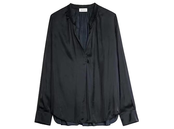 Zadig & Voltaire Tink Satinbluse Schwarz