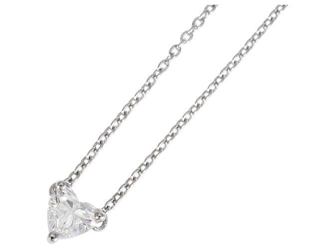 Autre Marque Halskette aus 18K Weißgold mit Diamant Golden