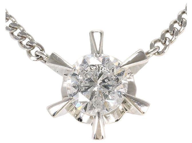Autre Marque Platin-Halskette PT850 mit Diamant