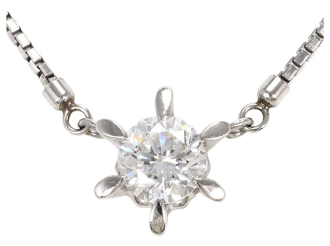 Autre Marque Colar de platina e diamantes