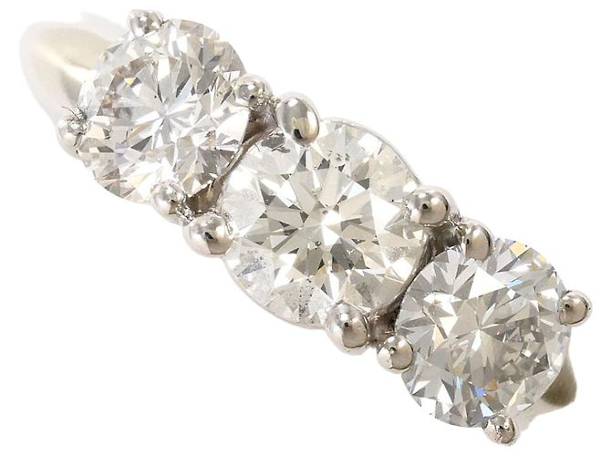 Autre Marque Anillo alianza de platino con diamante