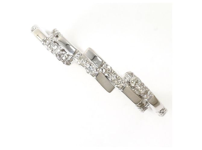 Autre Marque Ehering aus 18K Weißgold mit Diamant Golden
