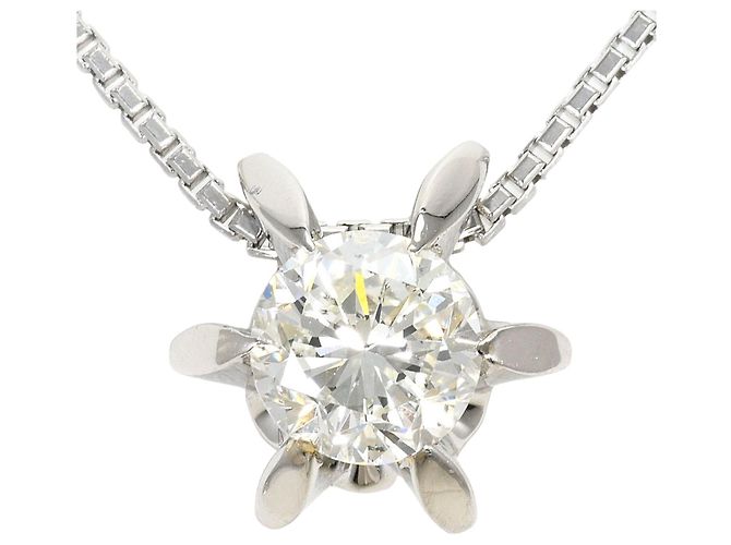 Autre Marque Platin-Halskette PT850 mit Diamant