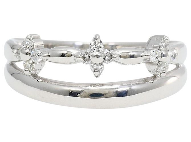 Autre Marque Ehering aus 18K Weißgold mit Diamant Golden