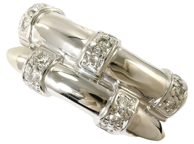 Autre Marque PT1000 Platin-Ehering mit Diamant