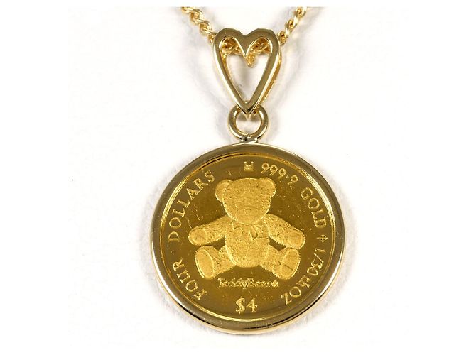 Autre Marque Collana in oro giallo 24K D'oro