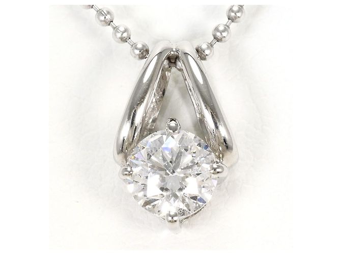 Autre Marque PT900 Platin-Halskette mit Diamant